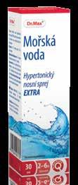 cena za 1 ks 99 Kč Mořská voda Hypertonický nosní sprej 30 ml nosní sprej pro uvolnění a vyčištění nosu a nosních dutin při