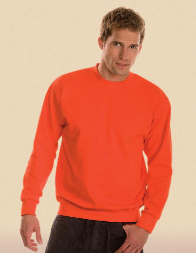 Nové barvy 216.00 Set-In Sweatshirt Jerzees 262M 260 g/m 2, 70 % dopřádaná, počesaná bavlna, 30 % polyester, set-in nasazení rukávů.