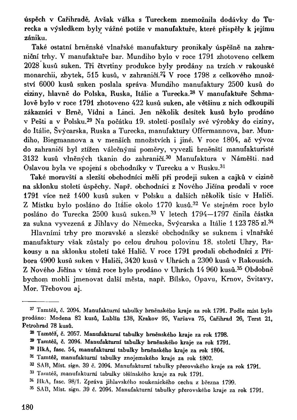 úspěch v Cařihradě, Avšak válka s Tureckem znemožnila dodávky do Turecka a výsledkem byly vážné potíže v manufaktuře, které přispěly k jejímu zániku.