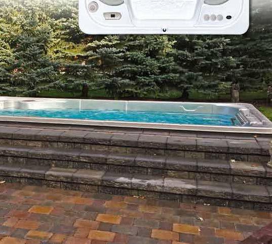 HydroWise EZ-Ultra Pure Ozone systém Aquacord úvazek Veslovací sada AquaFlex ovládání protiproudu