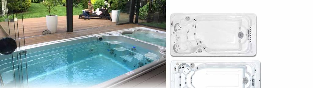 Samočistící Swim Spa AquaPro ovládání extra LED polární záře Sport Trainer X 15