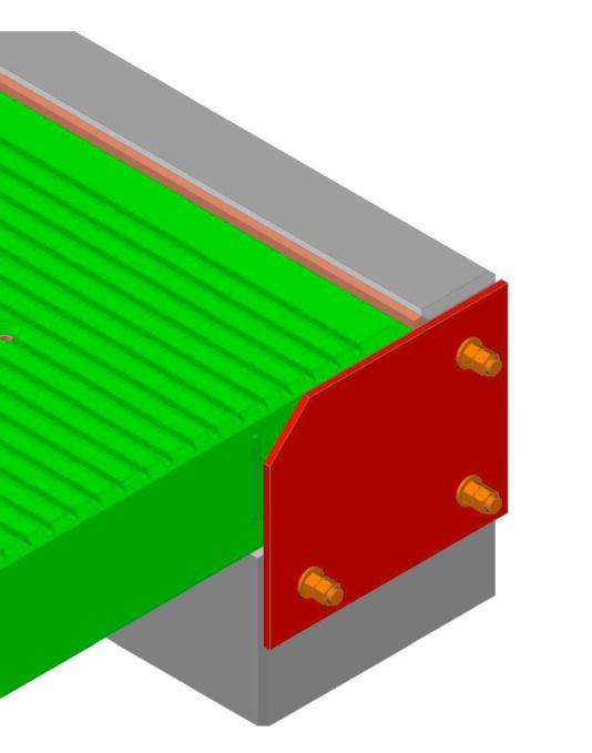 Teprve pak jej můţeme spustit dolů druhou stranou, tz. uloţit na závěrnou zídku. MONTÁŽ FIXACE VNĚJŠÍCH PANELŮ Po uloţení vnějších panelů můţeme přistoupit k fixaci vnějších panelů k závěrné zídce.