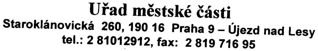 ~, 'v V Újezdì nad Lesy 1. øíjna 2003 È.