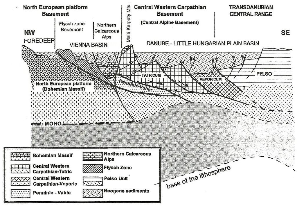 Geologický vývoj vídeňské pánve a interpretace seismických profilů na jejím  západním okraji - PDF Free Download