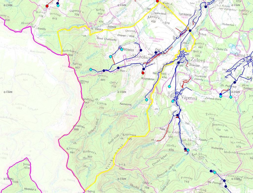 B.2 ZÁKLADNÍ INFORMACE O OBCI (části obce - ZSJ) Místí část Skorošic- Petrovice jsou samostatným sídlem ležícím severně od Skorošic.
