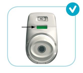 Přehled pokynů k použití přípravku Brimica Genuair Ochranný kryt Indikátor dávek Tyrkysové tlačítko Barevné kontrolní okénko Náustek Při použití inhalátoru Genuair musí pacienti odstranit kryt a