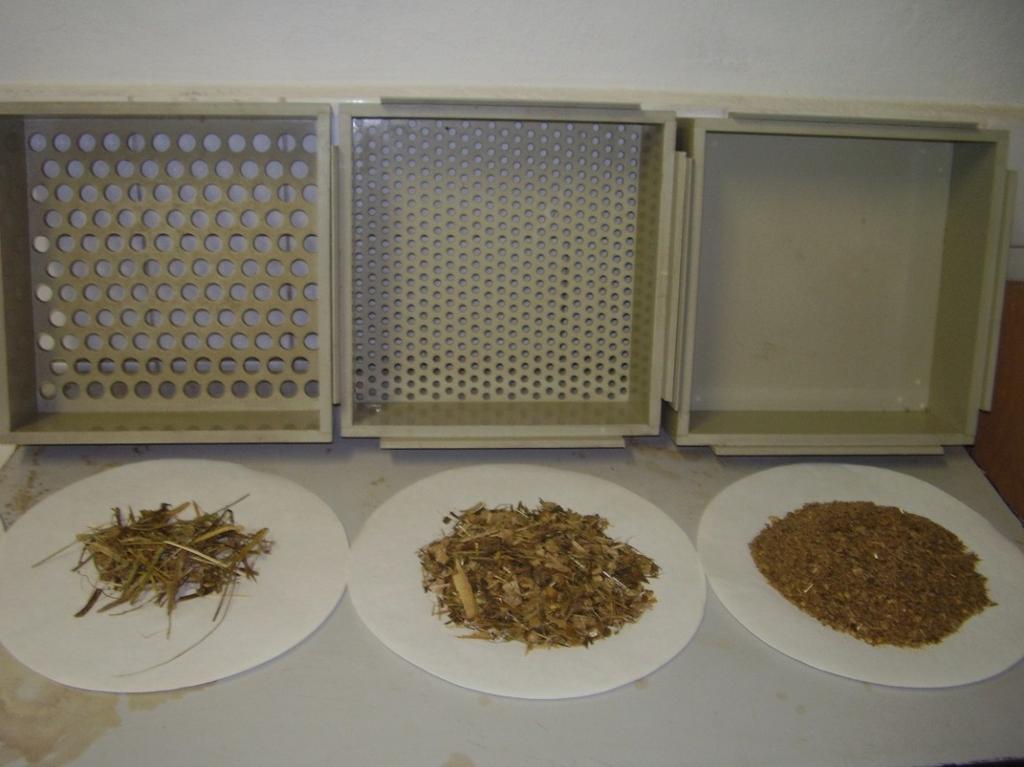mm) Síta separátoru WI-OS (Wisconsin Oscillating Screen