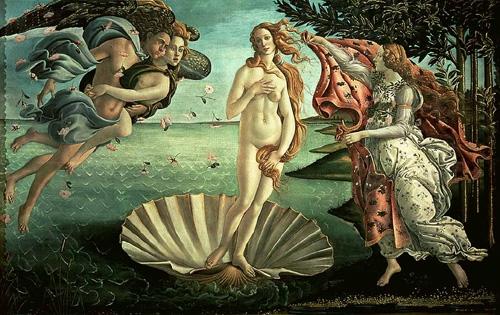 2. Zrození Venuše tempera na plátně 172.5 x 278.5 cm Galleria degli Uffizi, Florencie 1999-2013 Martina Glenn. Obrázek Č.2 [cit. 2013-02-12] je dostupný na WWW: <http://www.artmuseum.