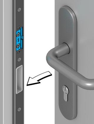 Vícebodové uzávěry ovládané klíčem Návod na montáž T0,5 Nm Utáhněte oba seřizovací šrouby.