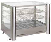 a rugged and solid construction mechanical thermostat illuminated upper and lower shelves regulation and set-up of the required humidity removable crumb tray for ease of cleaning temperature