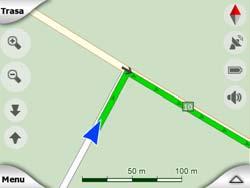 Tímto způsobem lze vyhledat pozici v případě, že je přesnost systému GPS nedostatečná a funkce Sledování silnice ukazuje nesprávnou ulici.