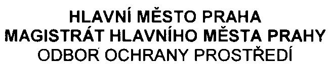 PID HLAVNí MÌSTO PRAHA MAGISTRÁT HLAVNíHO MÌSTA PRAHY ODBOR OCHRANY PROSTØEDí Váš dopis zn SZn. S-MH M P-O69262/2008/00PNI/EIA/518-2/Pac Vyøizuje/linka Mgr.