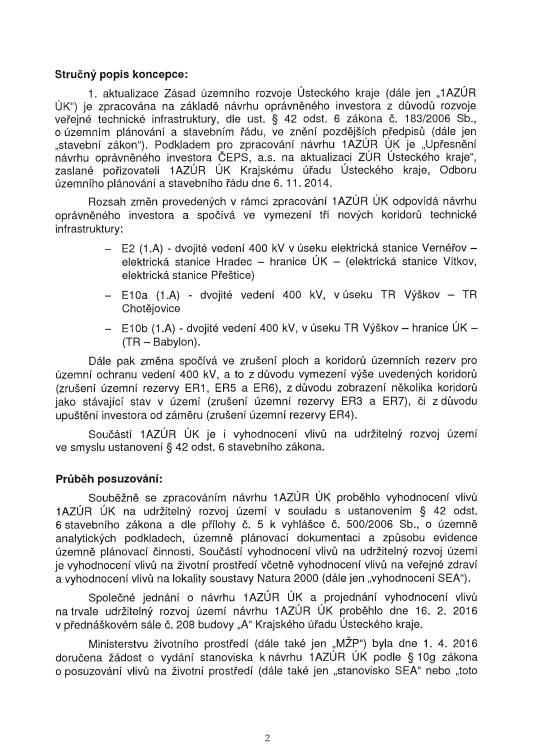 1. Aktualizace Zásad územního