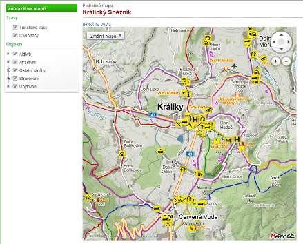 Rozšíření portálu turistické oblasti Králický Sněžník - Snieźnik, I.