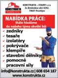 PRÁCI NABÍZÍ Rudolfovo pekařství přijme: - prodavačku pečiva, - uklízečku ranní směny + sobota - dělníka do výroby provoz Kostelec na Hané, ranní a noční směna, provoz Prostějov brzká odpolední Info