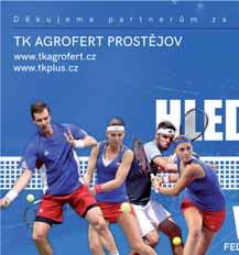 28 tenis PROSTĚJOV Pod dohledem nehrajícího daviscupového kapitána Jaroslava Navrátila a hráče Jiřího Veselého proběhl minulý čtvrtek na kurtech prostějovského TK Agrofert Za Kosteleckou ulicí