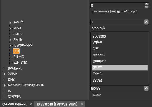 Příklad komunikace po UDP pro systém GALAXY v aplikaci SIMULand.v4 Rx 239.192.168.