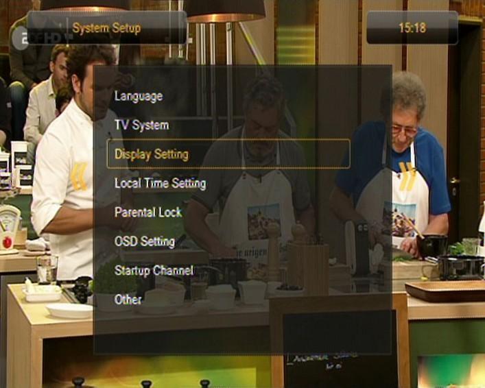 12.3 Nastavení obrazu Toto menu slouží k nastavení obrazu zobrazovaného