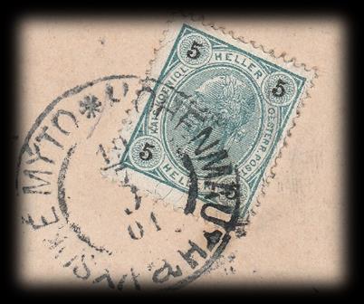 Po delší odmlce se nabízí prostor pro další zajímavou pohlednici prošlou dne 19. 7. 1901 poštovním úřadem ve Vysokém Mýtě.