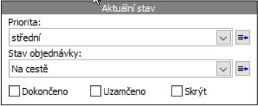 Uzavírání a uzamykání záznamů Záznamy v každé oblasti mají standarní 3 zatrhávací políčka: Dokončeno Uzamčeno označuje záznam, u kterého již není třeba nic dalšího zadávat a vše je ukončeno (např.