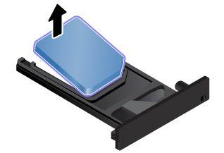 4. Opatrně kartu Micro SIM vysuňte ze slotu. 5. Do přihrádky nainstalujte novou kartu Micro SIM. 6. Vložte přihrádku do počítače. 7. Znovu k notebooku připojte napájecí adaptér a kabely.