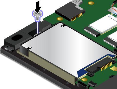 7. Odejměte rámeček z jednotky pevného disku, jednotky SSD nebo hybridní jednotky. Připojte rámeček k nové jednotce pevného disku, jednotce SSD nebo hybridní jednotce. 8.