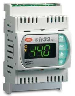 Elektronický regulátor IR33M Montáž do panelu Rozměry: 76,2 x 34,2 x 70,5 mm (H x W x D), rozměry otvoru 71 x 29 mm 2 vstupy pro sondu; 2 digitální vstupy.