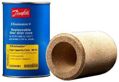 Filtry Danfoss DCR - filtry s výměnnou vložkou Pro všechna HFC, CFC a HCF chladiva včetně CO2 Max.