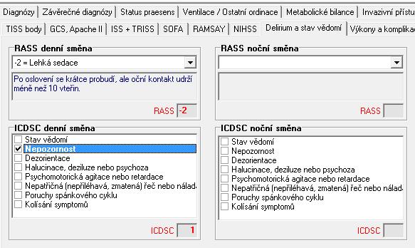 Diagnostika NuDESC CAM/CAM-ICU POD