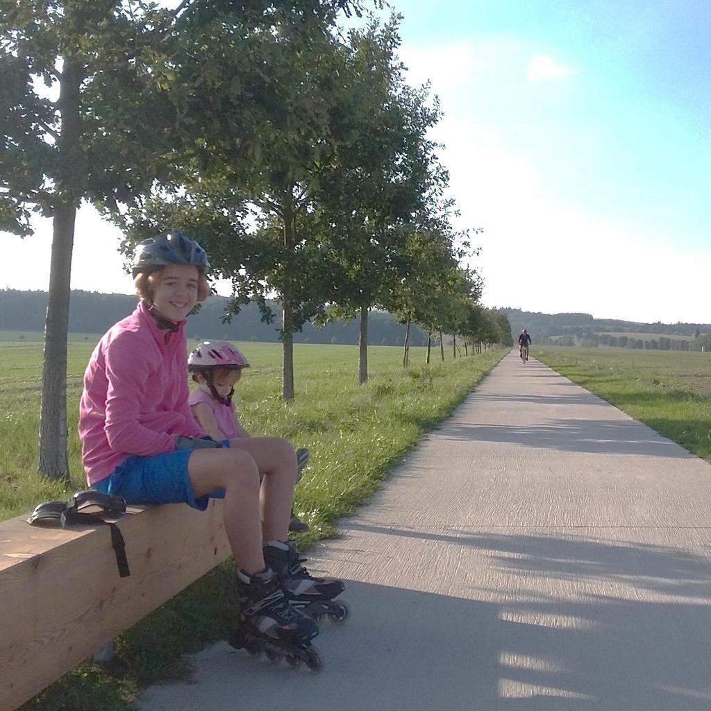 CYKLOSTEZKA PO HRÁZI RYBNÍKA ROŠTEJN Vybudování stezky se smíšeným provozem (cyklisté, pěší, in-line) po hrázi rybníka