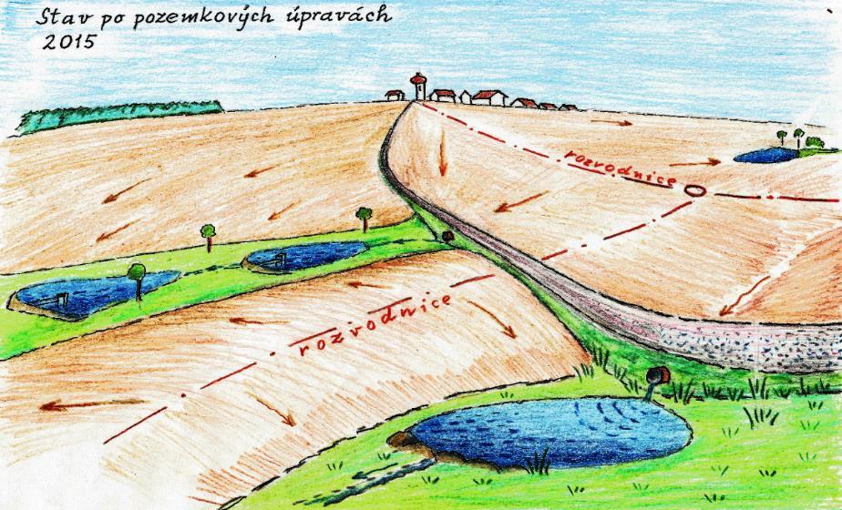 Celoplošné zornění a systematické odvodnění urychlují povrchový a podpovrchový odtok z rozvodí a způsobují
