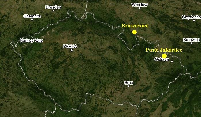 3. Materiál a metodika 3.1. Popis lokalit Výzkum byl zahájen v roce 2013 a probíhal dvě vegetační sezóny. Experimentálními plochami byly dvě polní lokality v česko-polském pohraničí (obr. 1).