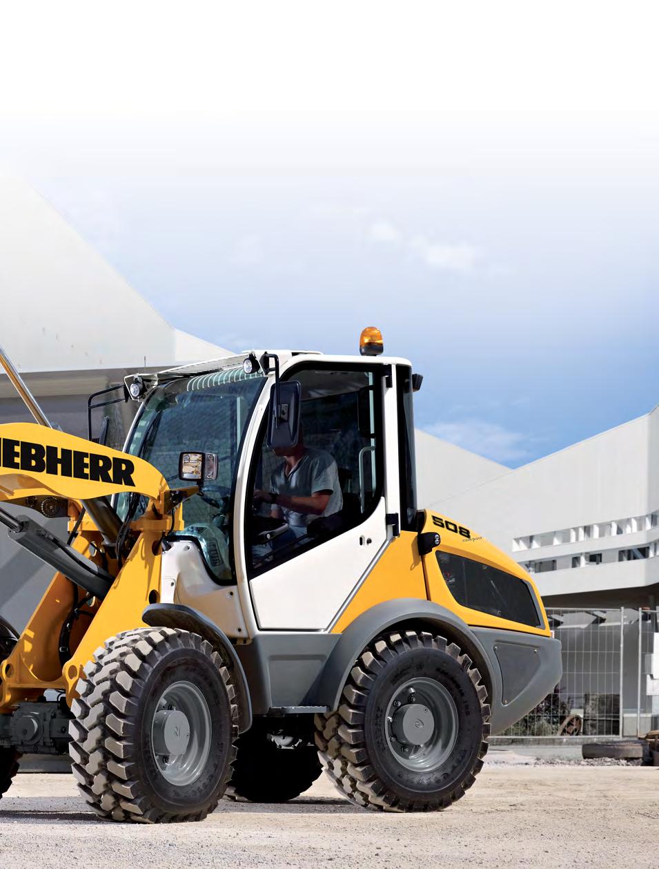 Výkonnost Kompaktní nakladače Liebherr představují zcela nový koncept strojů v rámci kategorie kolových nakladačů.