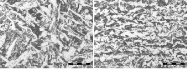 Obr. 14. Mikrostruktura vzorku T 1.20 Fig. 14. Microstructure of sample T 1.20 Obr. 15. Mikrostruktura vzorku T 1.22 Fig. 15. Microstructure of sample T 1.22 Poslední pár snímků Obr. 16. a Obr. 17.