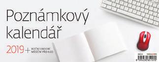 Poznámkový kalendář / S65-19- české týdenní sloupcové kalendárium s ročním obdobím, měsíčním přehledem,