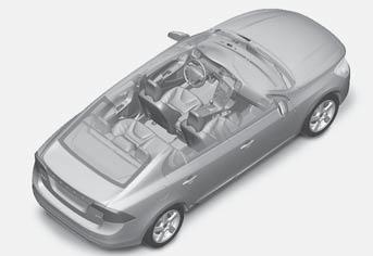 02 Zámky a alarm Keyless drive* 2. Potom vložte čepel klíče do válcové vložky zámku a dveře odemkněte. 3. Po odemknutí nasaďte plastovou krytku zpět.