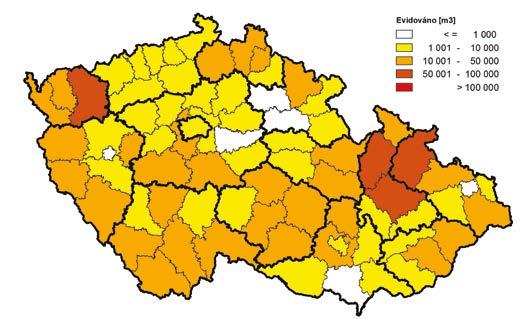 Zpravodaj ochrany lesa. Supplementum 2017 2016 61,8 tis. m 3 dřeva (2015: 89,5 tis. m 3 ; 2014: 27,5 tis. m 3, 2013: 33 tis. m 3 ; 2012: 58 tis. m 3 ) (obr. 17).