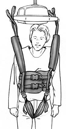 Pás je vhodný hlavně pro osoby s těžším stupněm postižením pohybového aparátu.