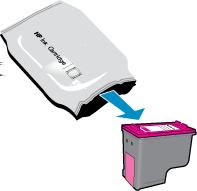 Výměna inkoustových kazet Postup při výměně inkoustových kazet 1. Zkontrolujte, že je produkt napájen. 2. Vložte papír. 3. Vyjměte inkoustovou kazetu. a.