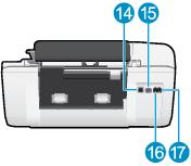 Pohled zezadu 14 Port USB 15 Připojení ke zdroji napájení 16