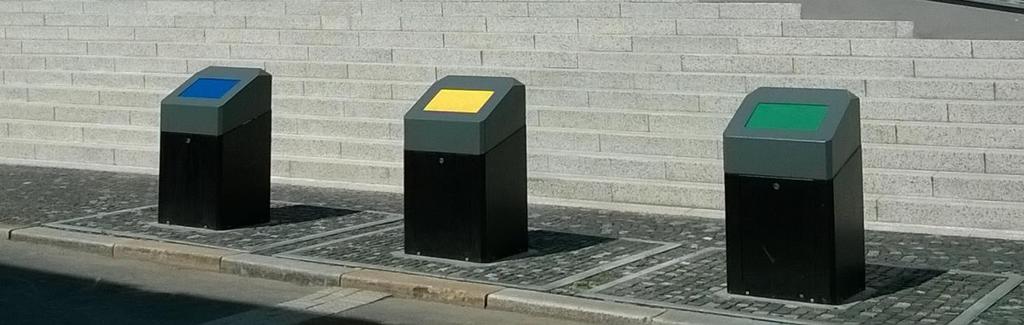 Při vytváření nových a obnovování stávajících sběrných míst na separované odpady se v současné době uvažuje i estetický vzhled separačních míst.