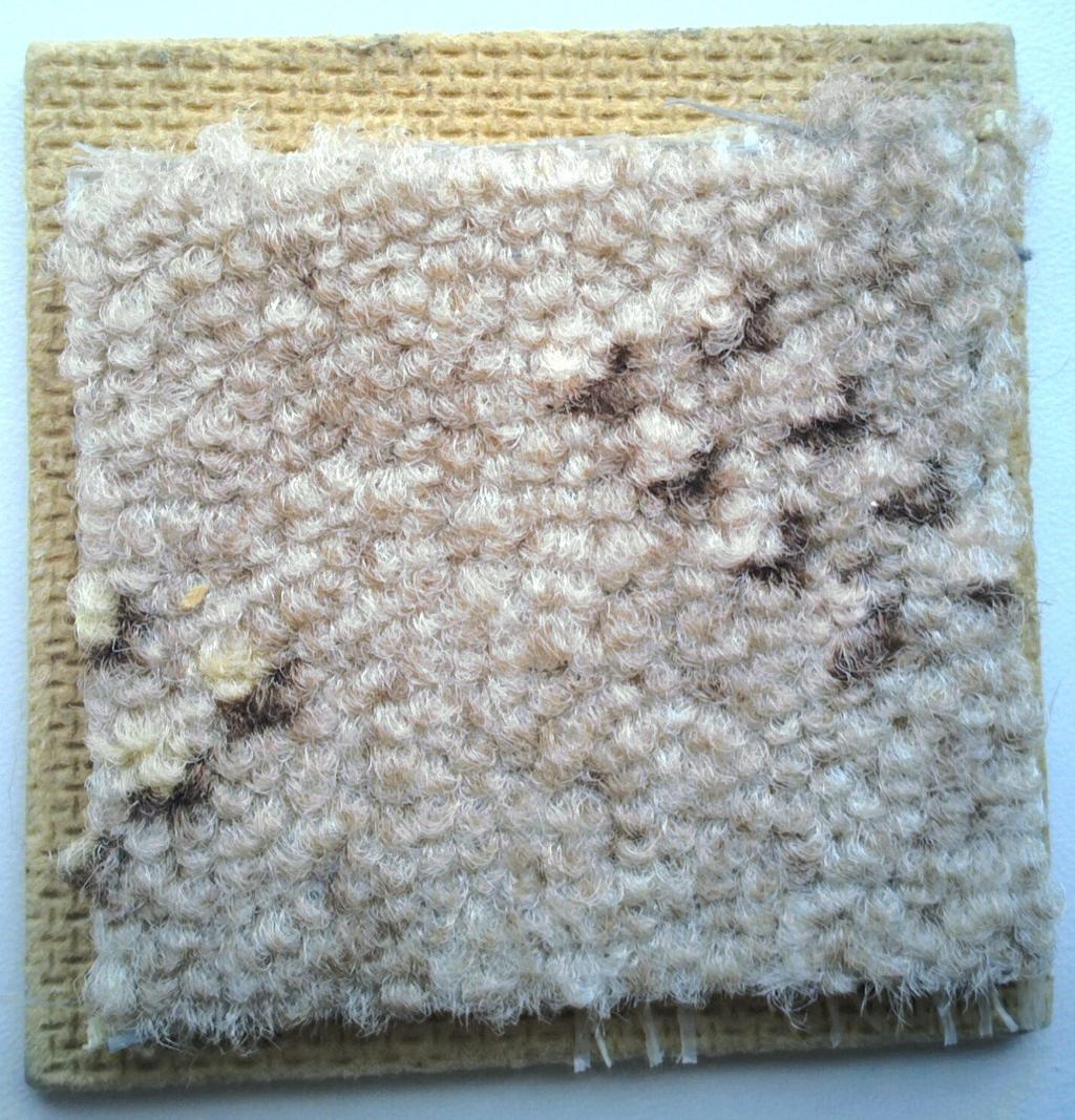 6.6 Hnědý koberec s nízkým vlasem Obrázek 11: Přípravek pro měření koberce s nízkým vlasem hnědé barvy Tento přípravek je tvořen sololitovou deskou, která tvoří podklad pro koberec hnědé barvy s