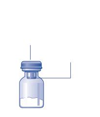 Přehled Injekční lahvička s práškem NovoSeven Plastové víčko