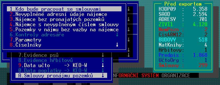 II 1. Kdo bude pracovat se smlouvami - volbou tohoto menu dle obr. 6 bude zobrazen seznam uživatelů systému KEO-X.