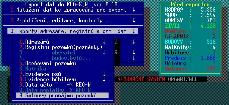 Program texty smluv převede do formátu RTF a bude je hned převádět pomocí programu Linker do KEO-X. Program Linker musí být verze 1.9.2, nebo vyšší.