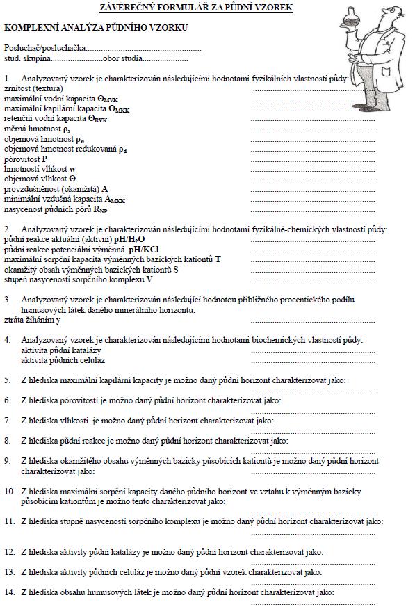 Přílohy Laboratorní zápisník (dostupný on line na