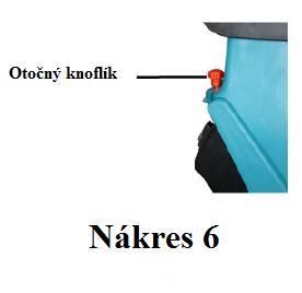 S t r á n k a 5 2) Vyberte podpory A a B, které jsou označené vyraženým znakem. 3) Vložte podvozkovou část do těla stroje (Nákres 4). Vložte závlačku do otvoru v potrubí Utáhněte otočný knoflík.