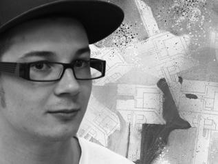 především k mé streetartové tvorbě. Studoval jsem grafický design a polygrafii.