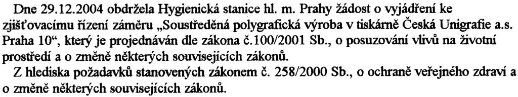 È.J. 6051 /04/P.Váòová V Praze dne 6.1.2004 Vaše è.j.wimp!hp '"' ' t ':!avnmo mìsta PRAHY PO "" m HI.311'ní.c ":/ate/n:j -,qásnovk~ 2 Magistrát Iù. m. Prahy.., -.- : -.. -.... Ing B ánk ' db ~.