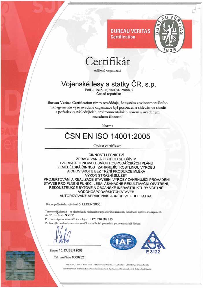 VOJENSKÉ LESY A STATKY ČR, s. p.